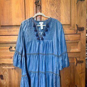 Breezy Tommy Bahama Bohemian Tiered Dress- Large